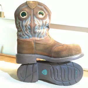 Ariat FatBaby Womens Composite Toe Western Boots B